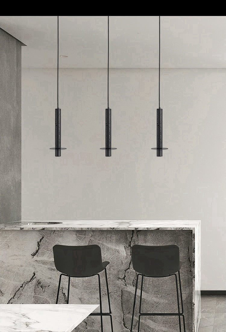 HEIKESZ Italian Minimalist Black Cave Stone Droplight Nordic Modern Ceiling Lamp for Living Room Bedroom Dining Room Bar Decor