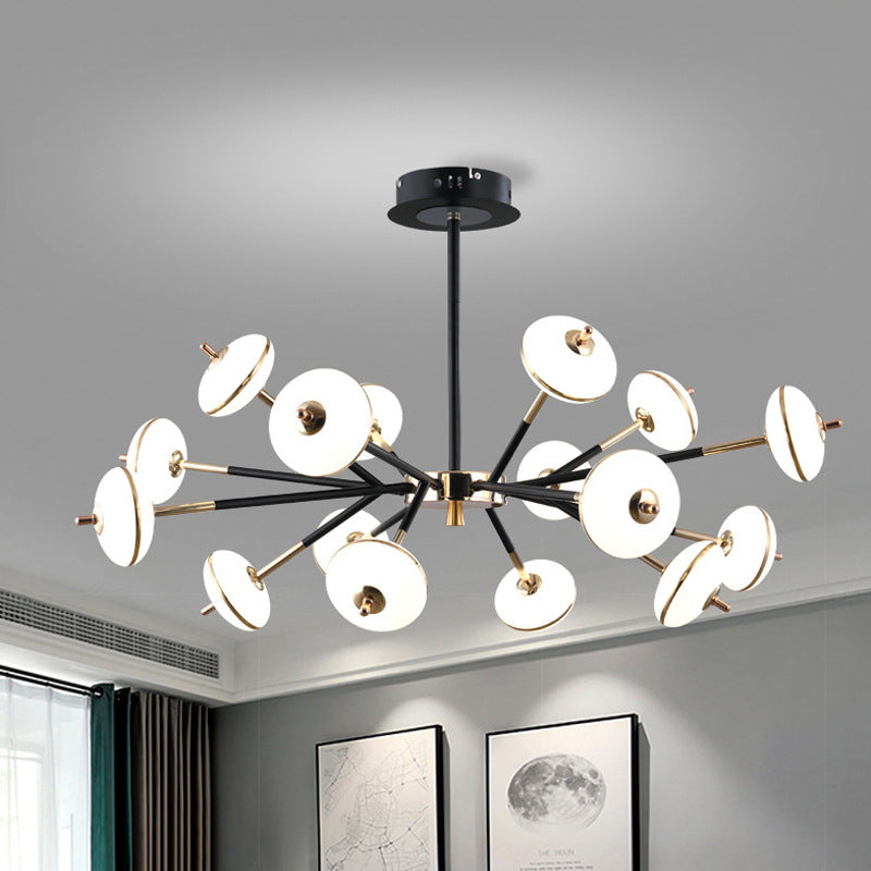 HEIKESZ All Copper Chandelier Golden Black High End Creative Dining Room Living Room Lighting