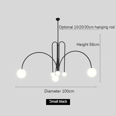 HEIKESZ Post-Modern Creative Chandelier for Living Room Restaurant Hotel Bedroom Study Club Cafe Clothing Store Art Exhibition Lighting