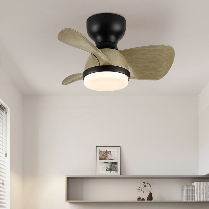 HEIKESZ Nordic 22-inch Ceiling Fan with Light Remote Control Modern Minimalist Design for Bedroom Dining Room Home