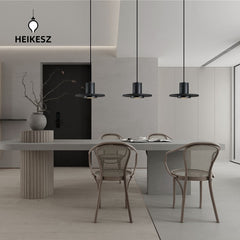 HEIKESZ Nordic Postmodern Black Pendant Lamp Industrial Style for Bedroom Corridor Balcony Kitchen Bar Restaurant Lighting