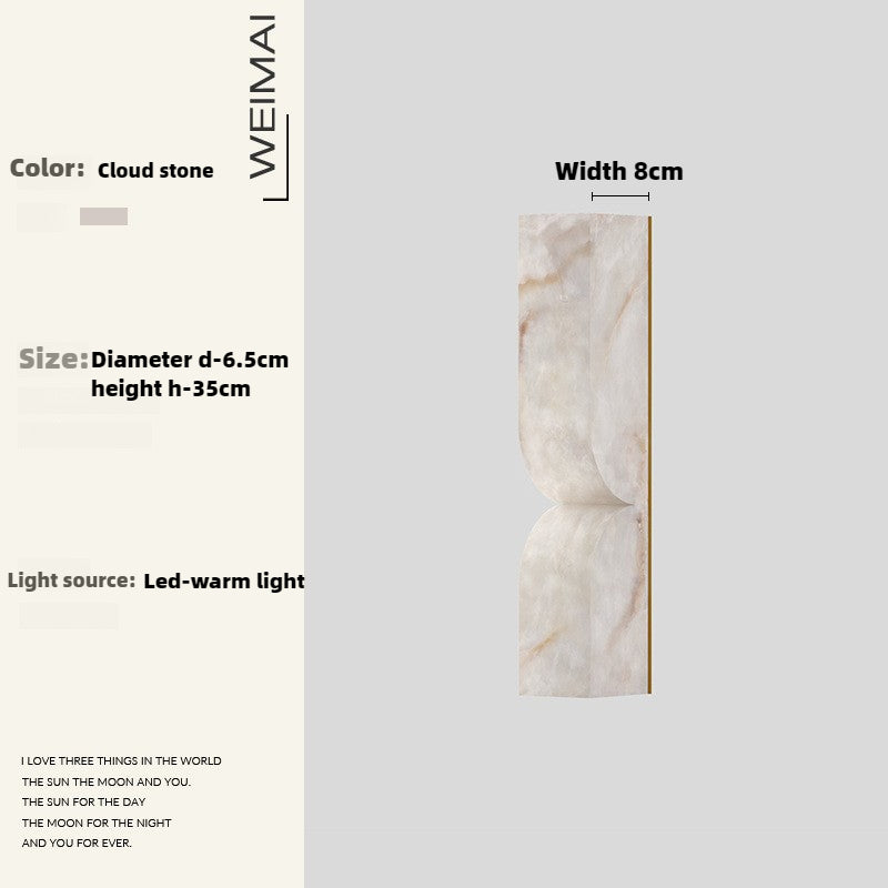 HEIKESZ All copper Spanish French marble wall lamp Nordic simple living room background wall bedroom aisle outdoor bedside lamp wall lights wall lamps