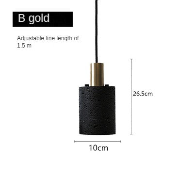 HEIKESZ Luxury Black Cave Stone Chandelier Industrial Modern Light Designer Cement Terrazzo Lamp for Living Room Ceiling Decor