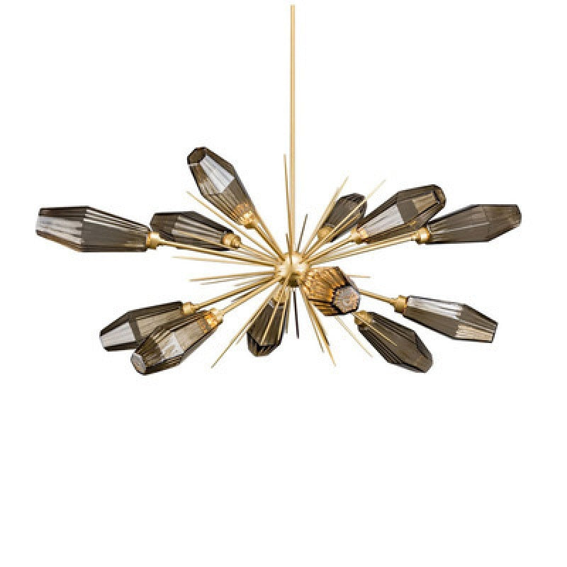 HEIKESZ Nordic Post-Modern Glass Chandelier Creative Art Lighting for Living Room Bedroom Study Simple Atmosphere