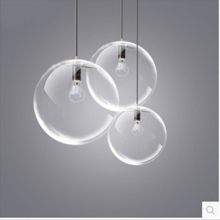 HEIKESZ Modern Nordic Glass Ball Chandelier Single Head Warm Lighting for Living Room Bedroom Bar Restaurant Ceiling Lamp