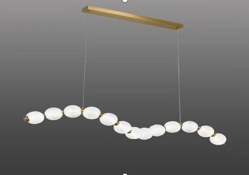 HEIKESZ New Nordic Ring LED Chandelier Modern Minimalist Hanging Light for Living Room Bedroom Study