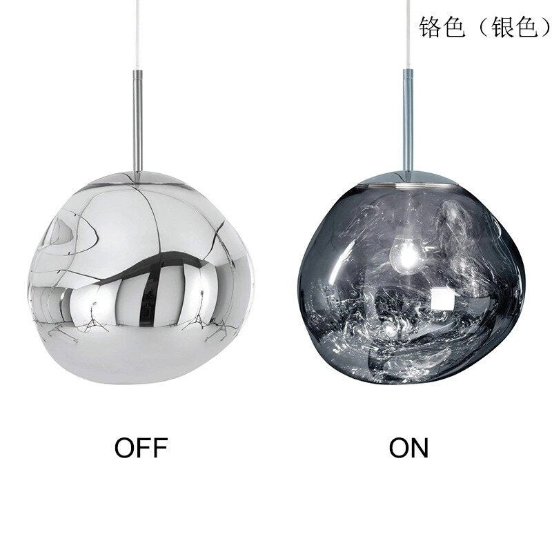 HEIKESZ Nordic Lava Chandelier Modern Glass Pendant Light for Living Room Dining Room Ceiling LED Minimalist Design Clothing Store Cafe Bar