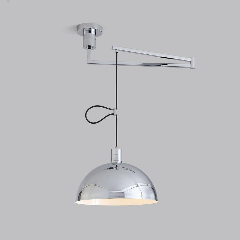 HEIKESZ Dining Room Chandelier Removable Retractable Long Brush Holder Medieval Bauhaus Kitchen Table Lamp LED Lights for Living Room