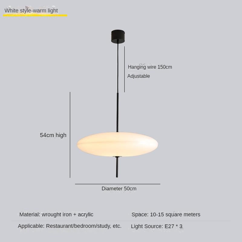 HEIKESZ ASTEP UFO Designer Chandelier Modern Nordic Art Lamp for Bedroom Restaurant Bar Lighting