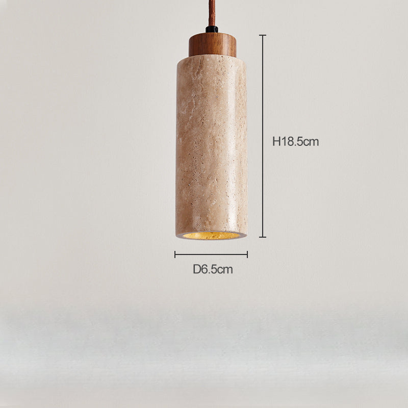 HEIKESZ Cream Style Retro Chandelier Small Droplight for Bedside Dining Room Bar Counter Yellow Cave Stone Design