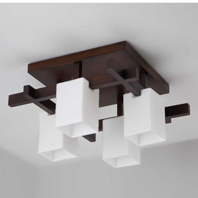 HEIKESZ Chinese Ceiling Lamp Led Solid Wood Simplicity Antique Master Bedroom Living Room Home Hall Light