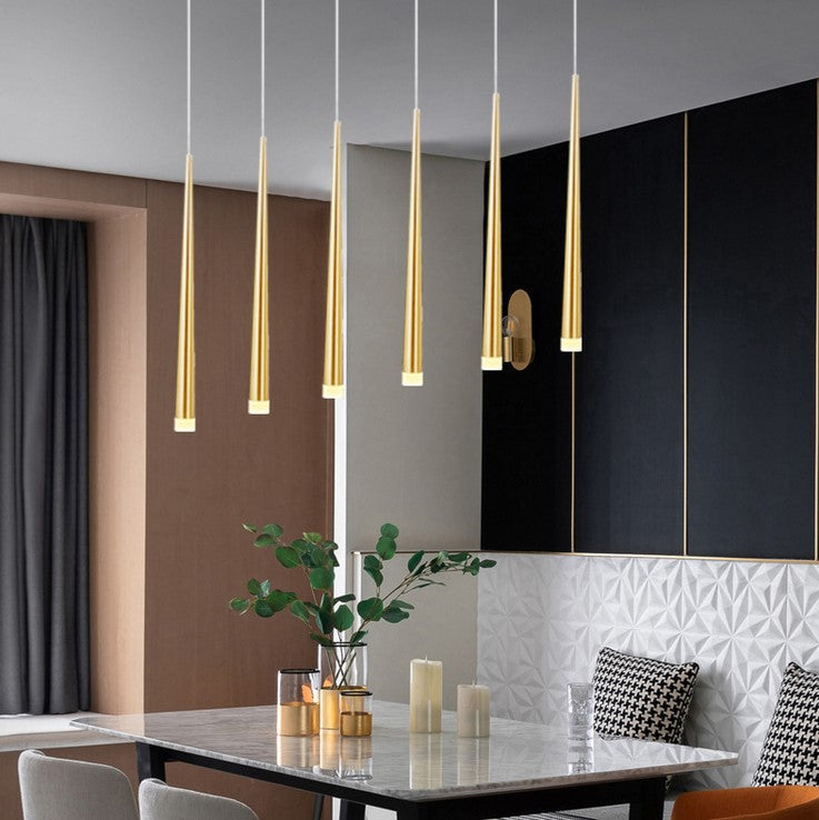 HEIKESZ Rotating Nordic Chandelier Modern Simple Luxury LED Drop Light for Ceiling Dining Kitchen Living Bedroom Pendant Lighting