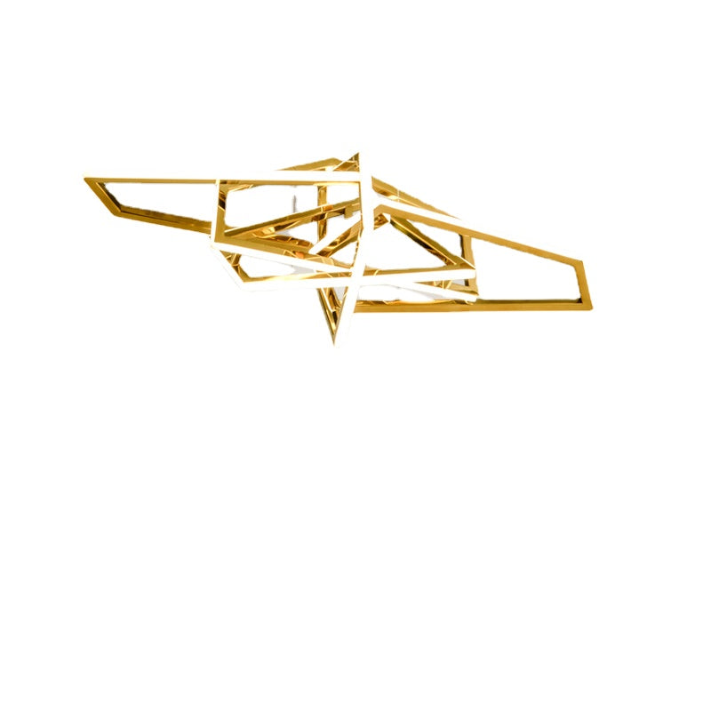 HEIKESZ Post-Modern Light Luxury Chandelier Lamp in the Living Room Designer Creative Art Villa Dining-Room Lamp Minimalistic Stainless Steel Chandelier