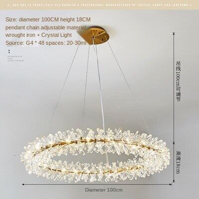 HEIKESZ Post-Modern Nordic Crystal Chandelier Designer Simple Atmosphere Creative for Living Room Dining Room Bedroom Ceiling Lighting