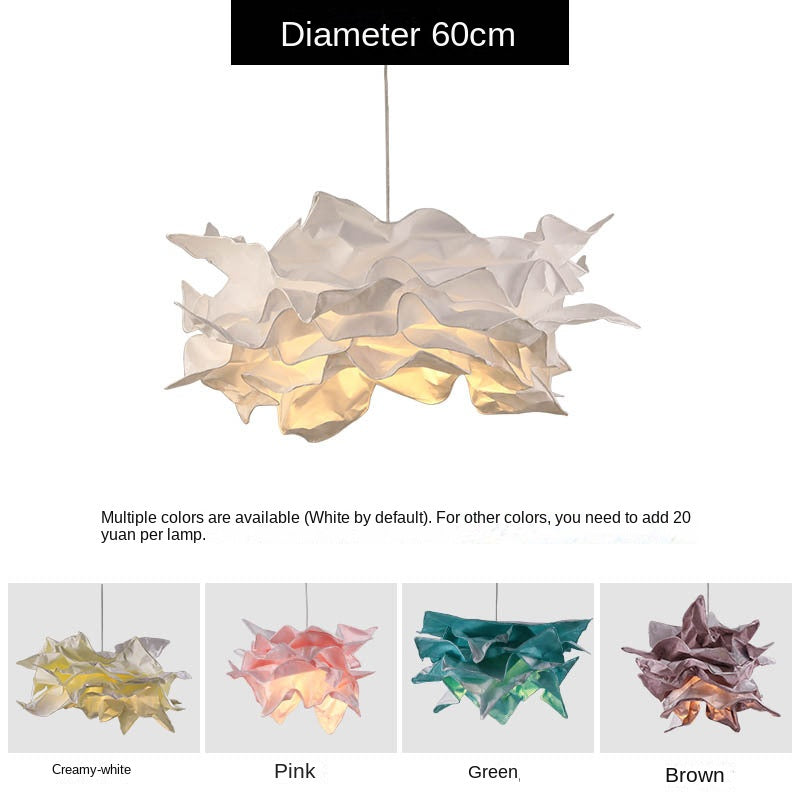 HEIKESZ Paper Art Cloud Flower Chandelier Creative Cloud Lamp for Bedroom Dining Room Shop Bar Decoration Simple Art Design