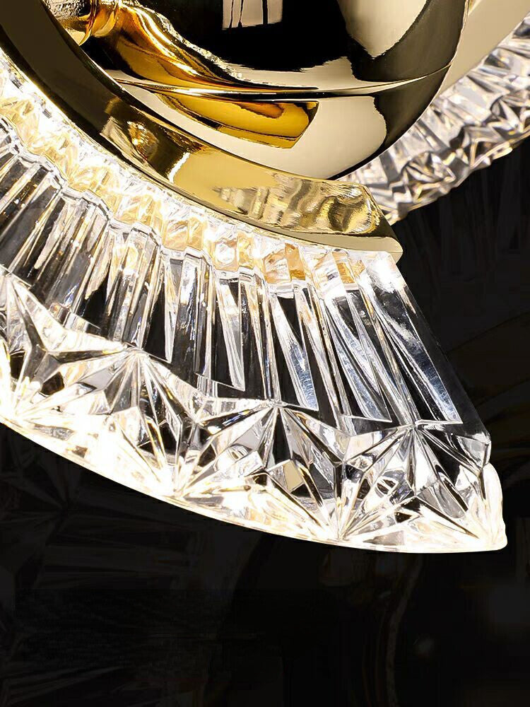 HEIKESZ UFO Bedside Small Droplight Luxury Minimalist Chandelier Designer Light for Bedroom Bar Restaurant