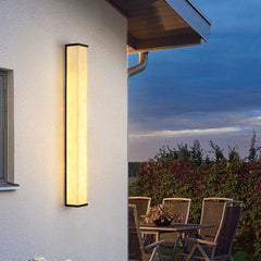 HEIKESZ Chinese Style Scagliola Wall Lamp Outdoor Lighting for Villa Stair Exterior Background Wall Balcony Terrace Study Simple Ceiling Fixtures