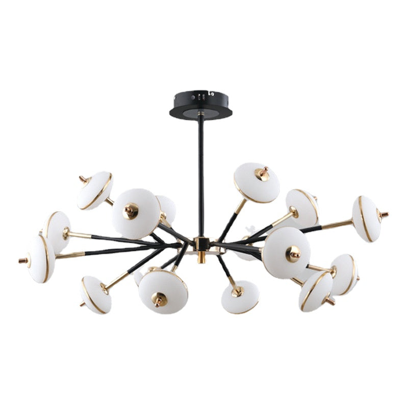 HEIKESZ All Copper Chandelier Golden Black High End Creative Dining Room Living Room Lighting
