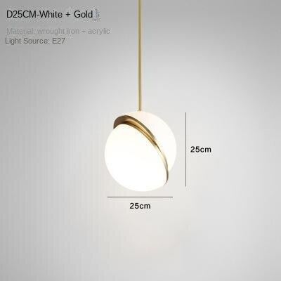 HEIKESZ Nordic Minimalist Moon Chandelier for Living Room Dining Room Bedroom Coffee Shop Bar