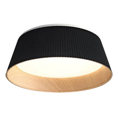 HEIKESZ Minimalist Ceiling Lamp Wood Grain Design High Profile Bedroom Study Dining Room Lighting