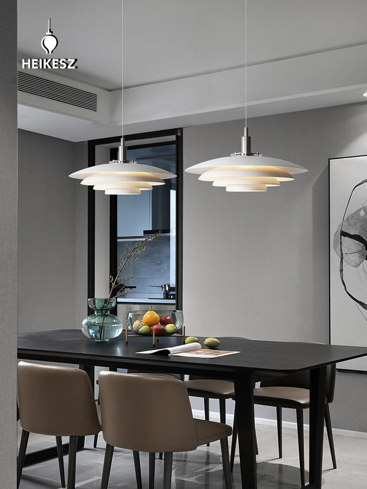 HEIKESZ Nordic Modern PH5 Chandelier by HEIKESZ Multi-Head Aluminum UFO Lamp Minimalist Lighting for Restaurant Cafe Living Room Ceiling Decor