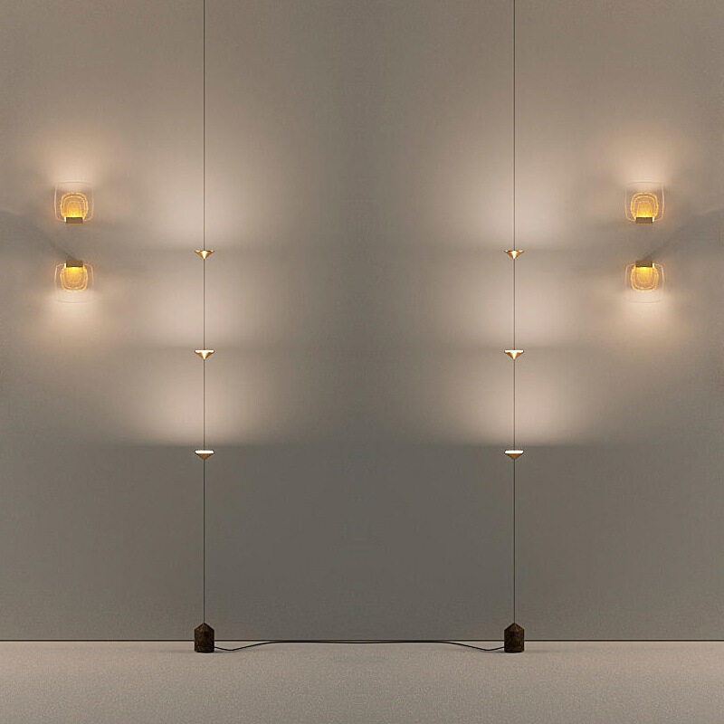 HEIKESZ Nordic minimalist floor lamp modern designer living room dining room porch atmosphere bedroom bedside line lamp