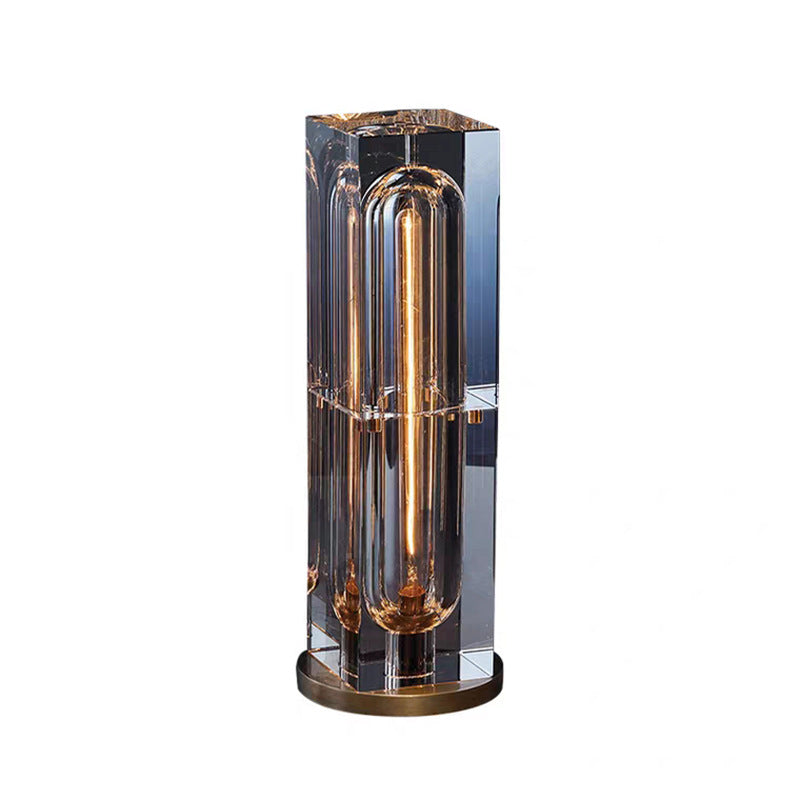 HEIKESZ Nordic Crystal Table Lamp Luxury Modern Design for Living Room Bedroom Study Creative Simple Personality Lighting