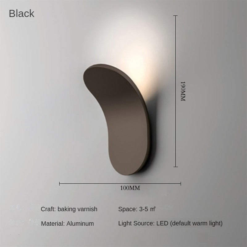 HEIKESZ Modern Nordic Wall Lamp Creative Designer White Living Room Bedside Bedroom Art Lighting