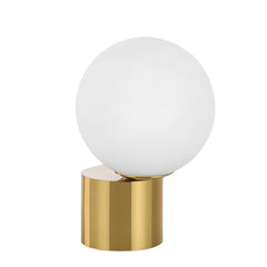 HEIKESZ Nordic Glass Bedside Lamp Modern LED Eye Protection Table Lamp for Bedroom Living Room Study Soft Lighting Decor