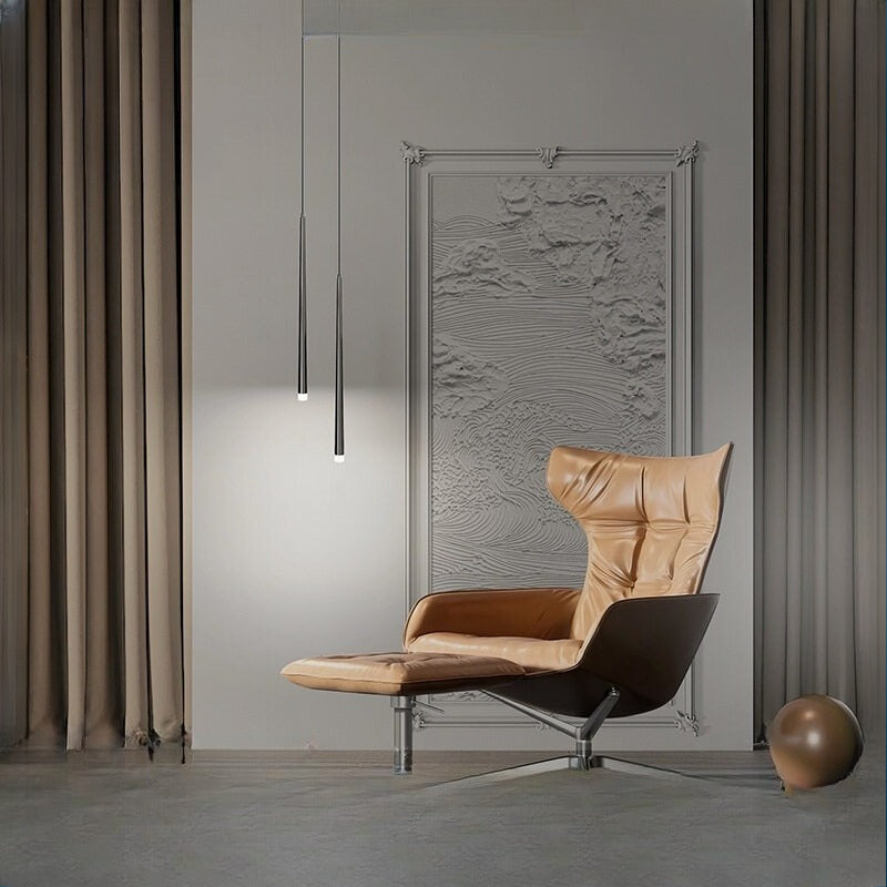 HEIKESZ Simple and Light Luxury Bedroom Droplight Nordic Internet Celebrity Living Room Background Wall Lamp Hanging Line