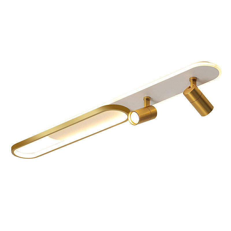 HEIKESZ Modern LED Ceiling Light Strip for Bedroom Living Room Creative Open-Mounted Downlight Hanging Chandelier Energy Saving Bright Lighting