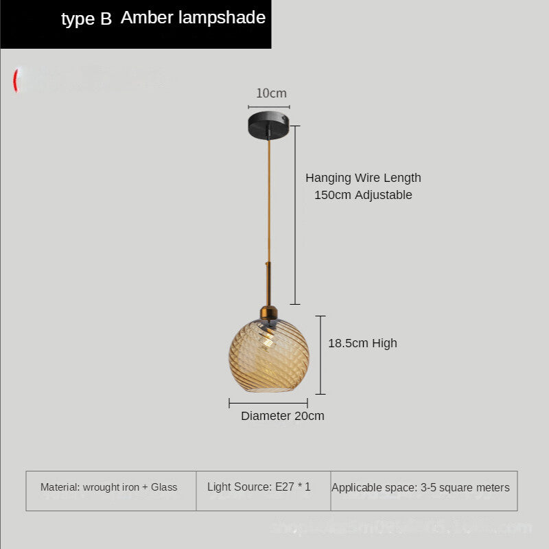 HEIKESZ Nordic Style Small Droplight Creative Dining Room Personality Bed Head Bar Designer Stair Light Villa Hotel Net Red Light Warm Room Lamps Chandelier for Living Bedroom Lighting Ceiling