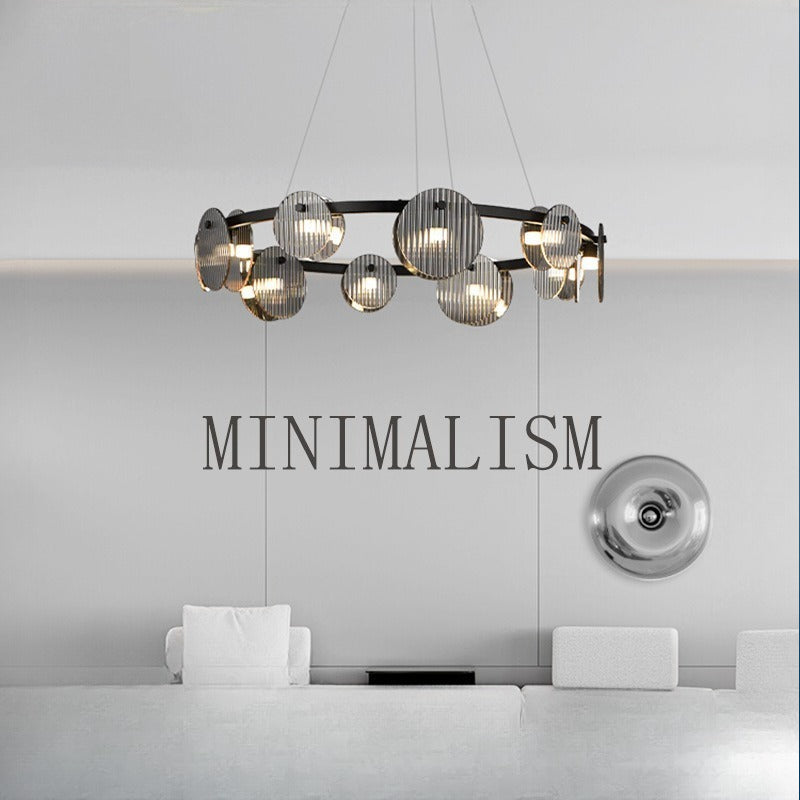HEIKESZ Italian Minimalist Chandelier Modern Living Room Light Nordic Home Style Magnificent Bedroom Lamp
