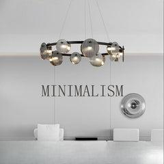 HEIKESZ Italian Minimalist Chandelier Modern Living Room Light Nordic Home Style Magnificent Bedroom Lamp