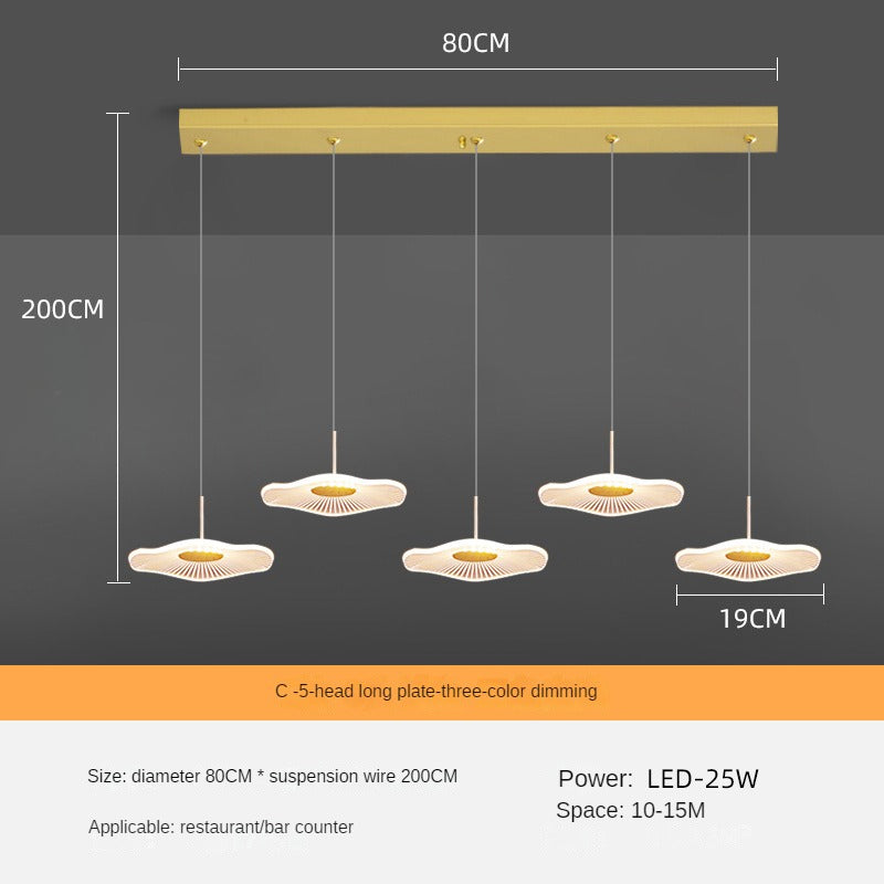 HEIKESZ Modern Nordic Chandelier Three-Head Dining Table Lamp Luxury Creative Lighting for Dining Room Bar Living Room Ceiling Fixtures