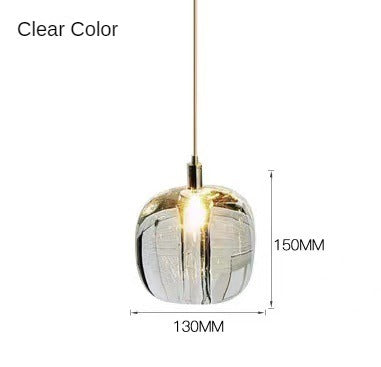 HEIKESZ Nordic Crystal Apple Chandelier Luxury Small Droplight Creative Design for Bedside Restaurant Bar