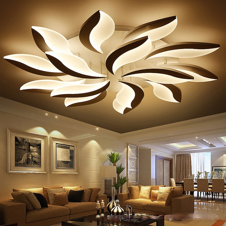 HEIKESZ Modern LED Ceiling Light Creative Living Room Lamp Warm Lighting for Bedroom Dining Room Study Room Atmosphere Chandelier