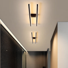 HEIKESZ Modern Strip Ceiling Light Simple Luxury Corridor Lamp for Cloakroom Balcony Entrance Lighting