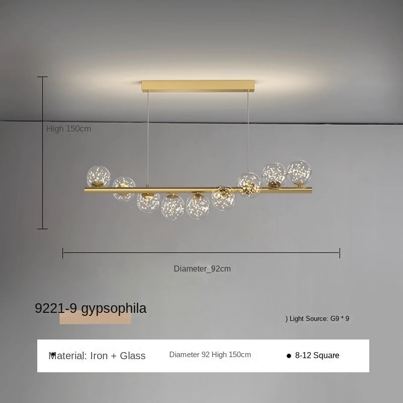 HEIKESZ Nordic Modern Chandelier Creative Simple Pendant Light for Restaurant Office Conference Table Luxury Dining Bar Long Lights