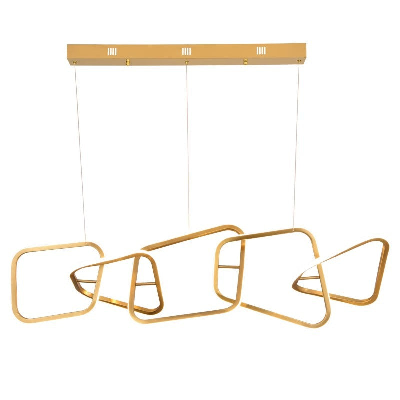 HEIKESZ Luxury Post-Modern Chandelier Long Light Stainless Steel Designer Lamp for Living Room Restaurant Bar Villa Home Ceiling Lighting