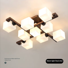 HEIKESZ Chinese Ceiling Lamp Led Solid Wood Simplicity Antique Master Bedroom Living Room Home Hall Light