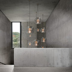 HEIKESZ Nordic Modern Minimalist Chandelier Luxury Dining Room Lamp Creative Personality Bar Light for Bedroom Bedside Decor