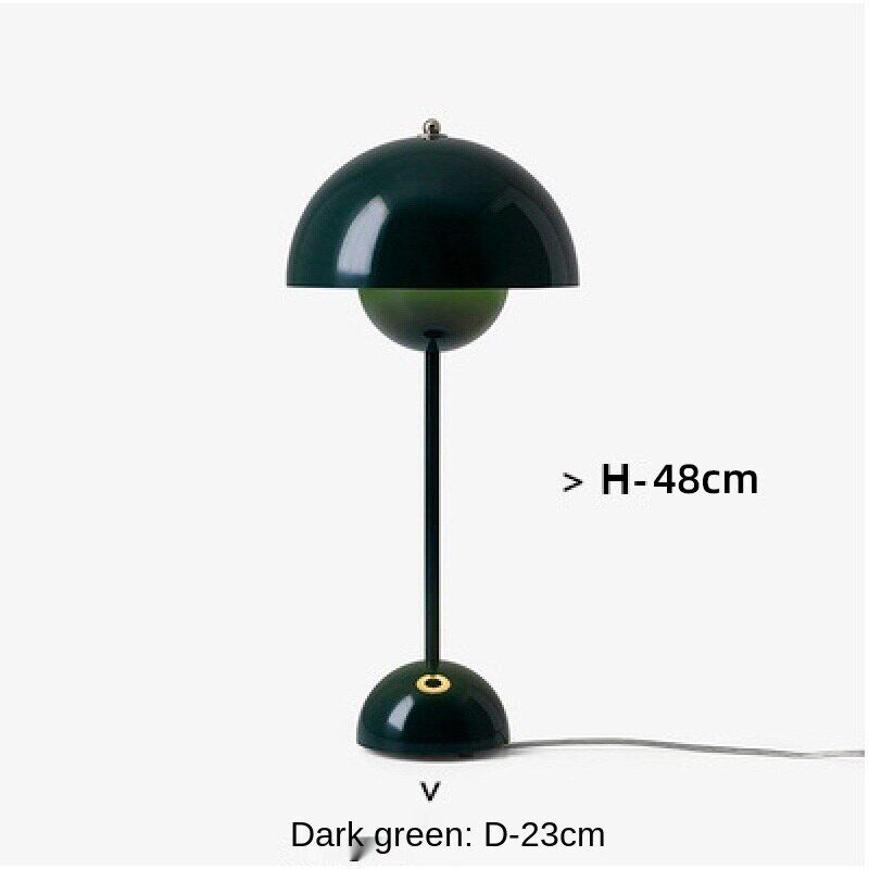 HEIKESZ Modern Touch Dimming Bud Table Lamp Danish Designer Bedside Lamp Eye Protection Study Lamp Living Room Decor Mushroom Night Light