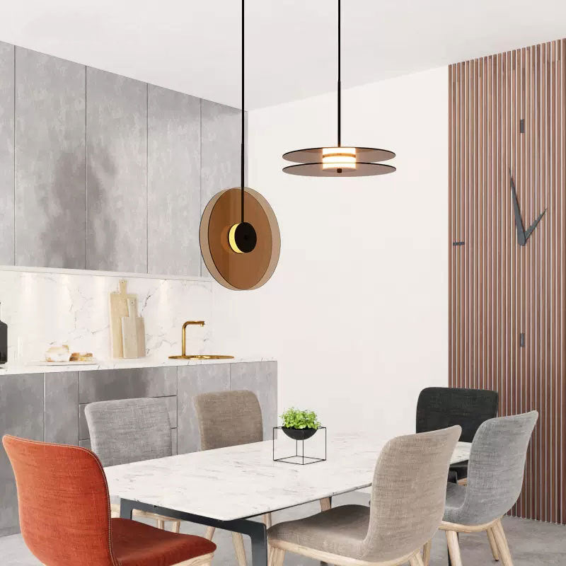 HEIKESZ Nordic Glass Art Chandelier Modern Bedroom Dining Room Living Room Designer Horizontal Vertical Decorative Lighting Fixture