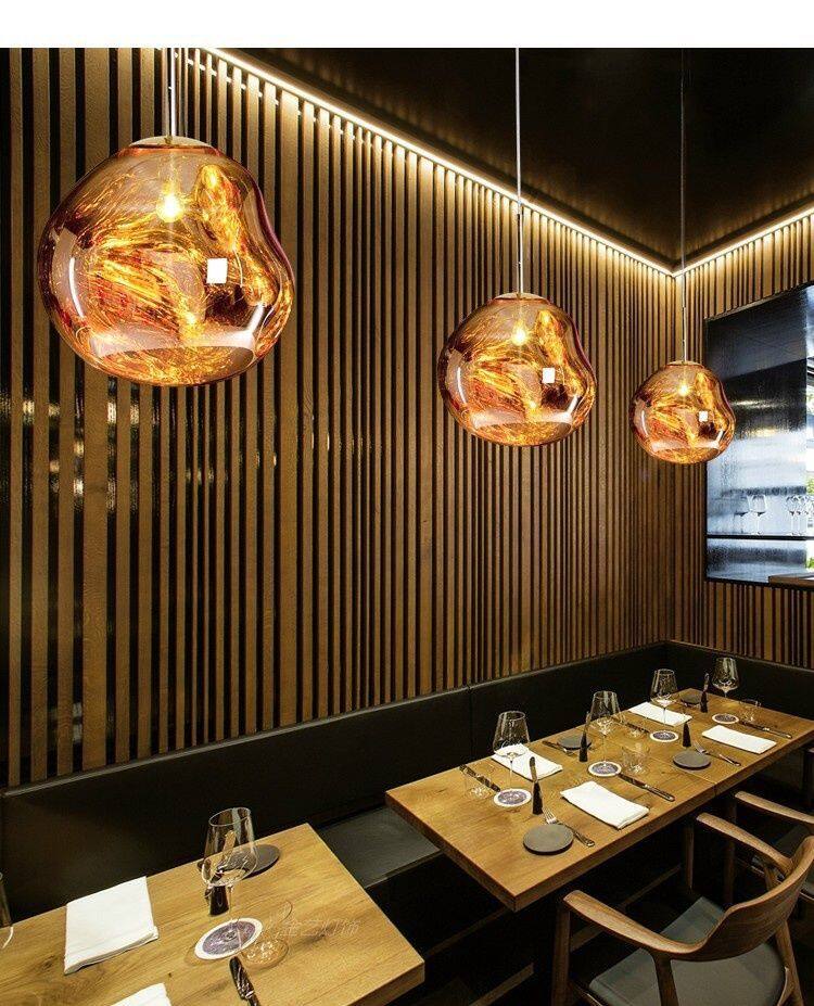 HEIKESZ Nordic Lava Lamps Modern Chandelier for Restaurant Bar Warm Lighting Ceiling Decor