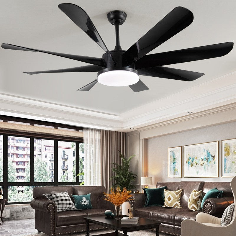 HEIKESZ Large Ceiling Fan Light Modern Silent Retro Electric Fan for Home Dining Hall Simple Design High Wind