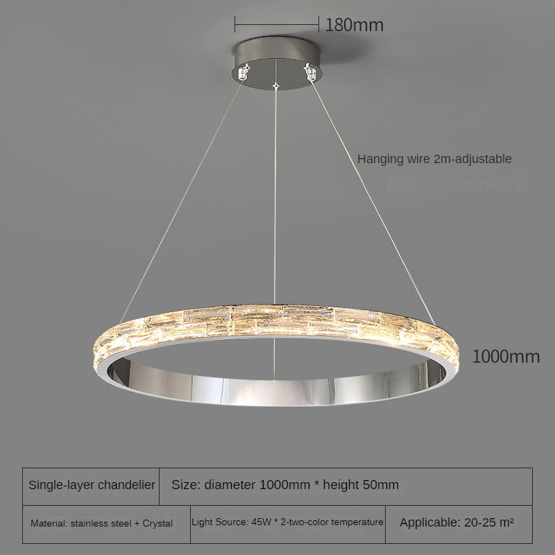 HEIKESZ Post-Modern Crystal Chandelier Luxury Creative Home Living Room Decorative Lighting for Upscale Cafe Store