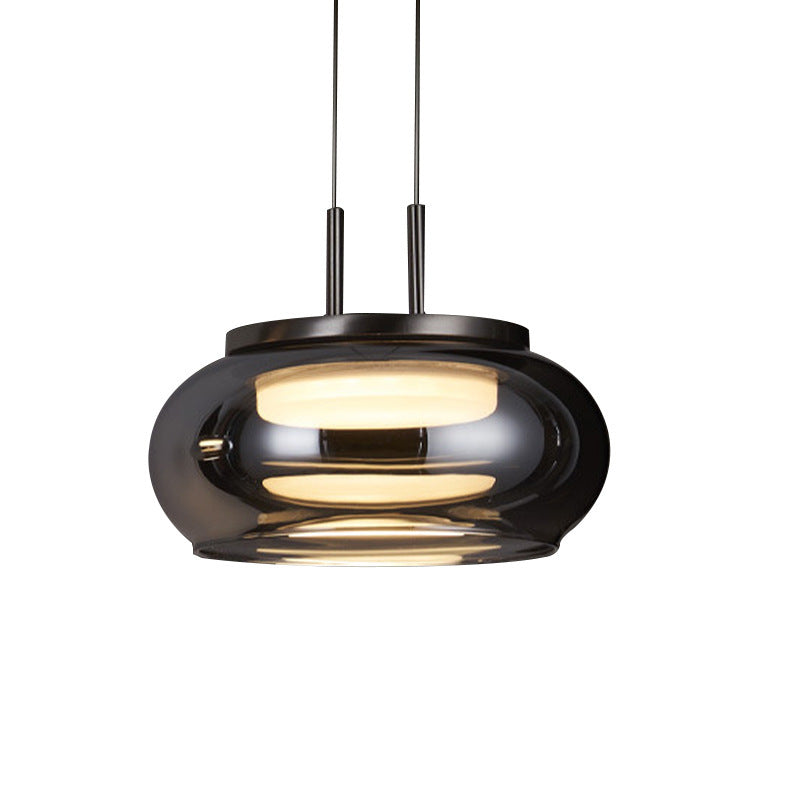 HEIKESZ Modern Glass Chandelier Luxury Dining Light for Restaurant Bar Bedroom Living Room Decor