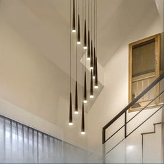 HEIKESZ Rotating Nordic Chandelier Modern Simple Luxury LED Drop Light for Ceiling Dining Kitchen Living Bedroom Pendant Lighting