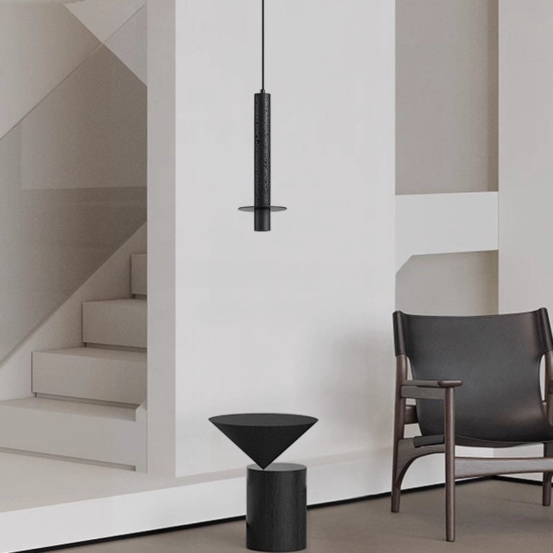 HEIKESZ Italian Minimalist Black Cave Stone Droplight Nordic Modern Ceiling Lamp for Living Room Bedroom Dining Room Bar Decor